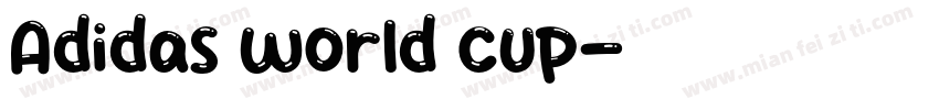 Adidas world cup字体转换